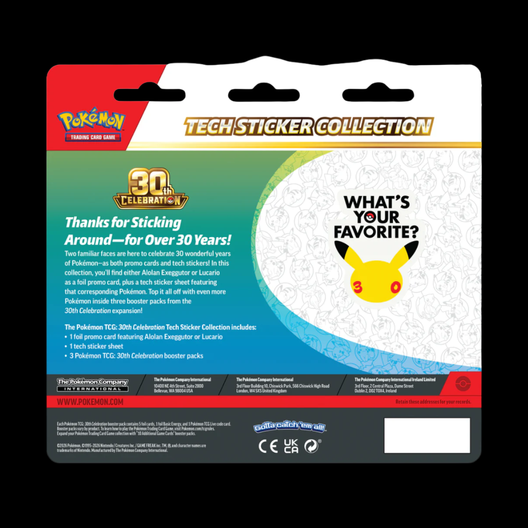Pokémon TCG: 30th Celebration Tech Sticker Collection Alolan Exeggutor