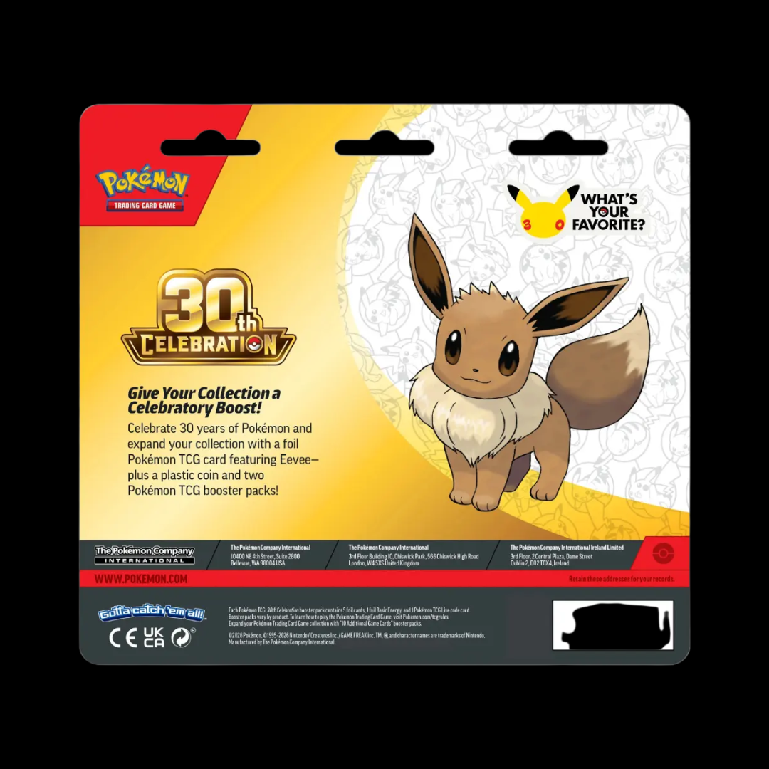 Pokémon TCG: 30th Celebration 2-Pack Blister Eevee