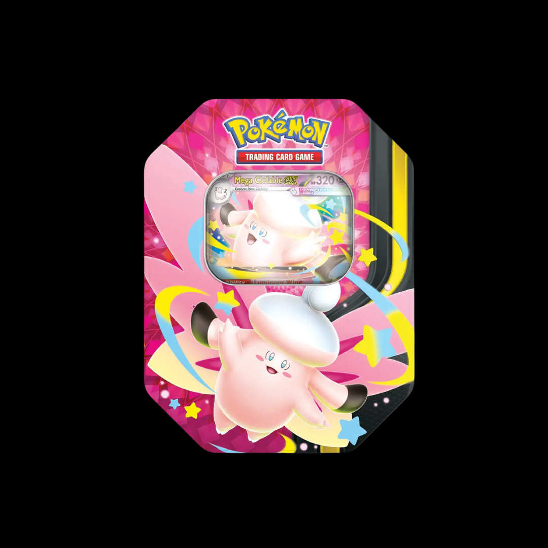 Pokémon TCG: Mega Clefable Moonlit EX Tin