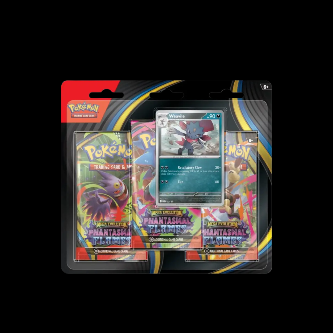 Pokémon TCG: Phantasmal Flames 3 Pack Blister Weavile