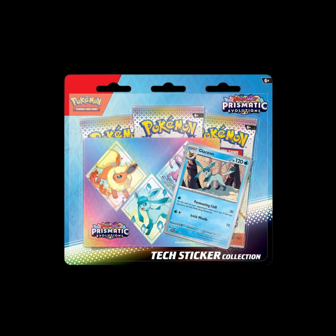 Pokémon Prismatic Evolutions Tech Sticker Collection