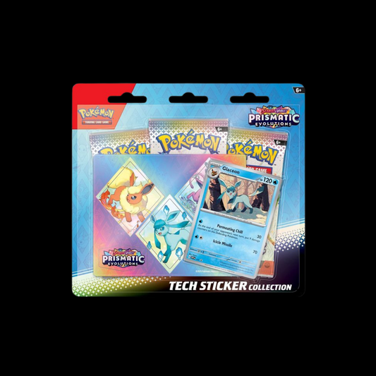 Pokémon Prismatic Evolutions Tech Sticker Collection