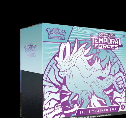 Pokémon Scarlet & Violet Temporal Forces Elite Trainer Box Iron Leaves