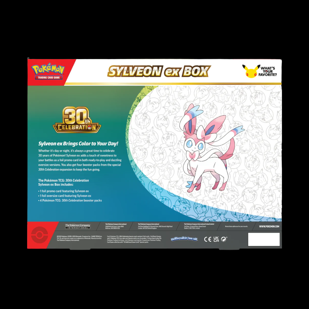 Pokémon TCG: 30th Celebration Sylveon ex Box
