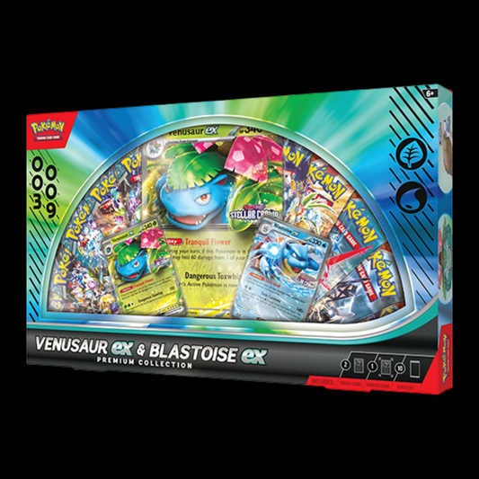 Pokémon TCG: Venusaur ex & Blastoise ex Premium Collection (RARE)